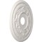 Ekena Millwork Baltimore PVC Medallion (Canopies up to 7 3/4"), 19"OD x 3 1/2"ID x 1"P, Satin Blossom White CMP19BAGBW - alternate 3
